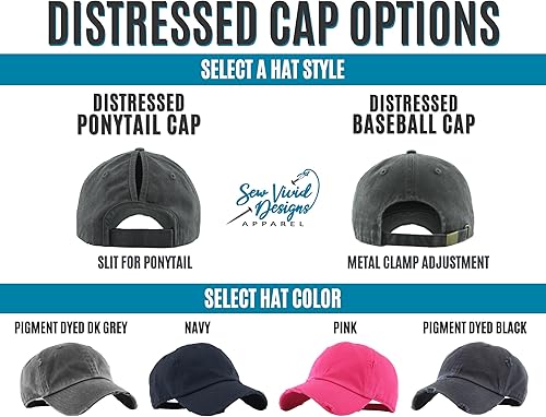 Miniatura 2 de Soccer Heart Hat w/Custom Name and/or Number | Distressed Baseball Cap or Ponytail Hat | Personalized Soccer Gift