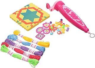 لعبة أداة تطريز بتصميم كبير الحجم للبنات لساعات لا نهاية لها من الترفيه، متعددة الألوان