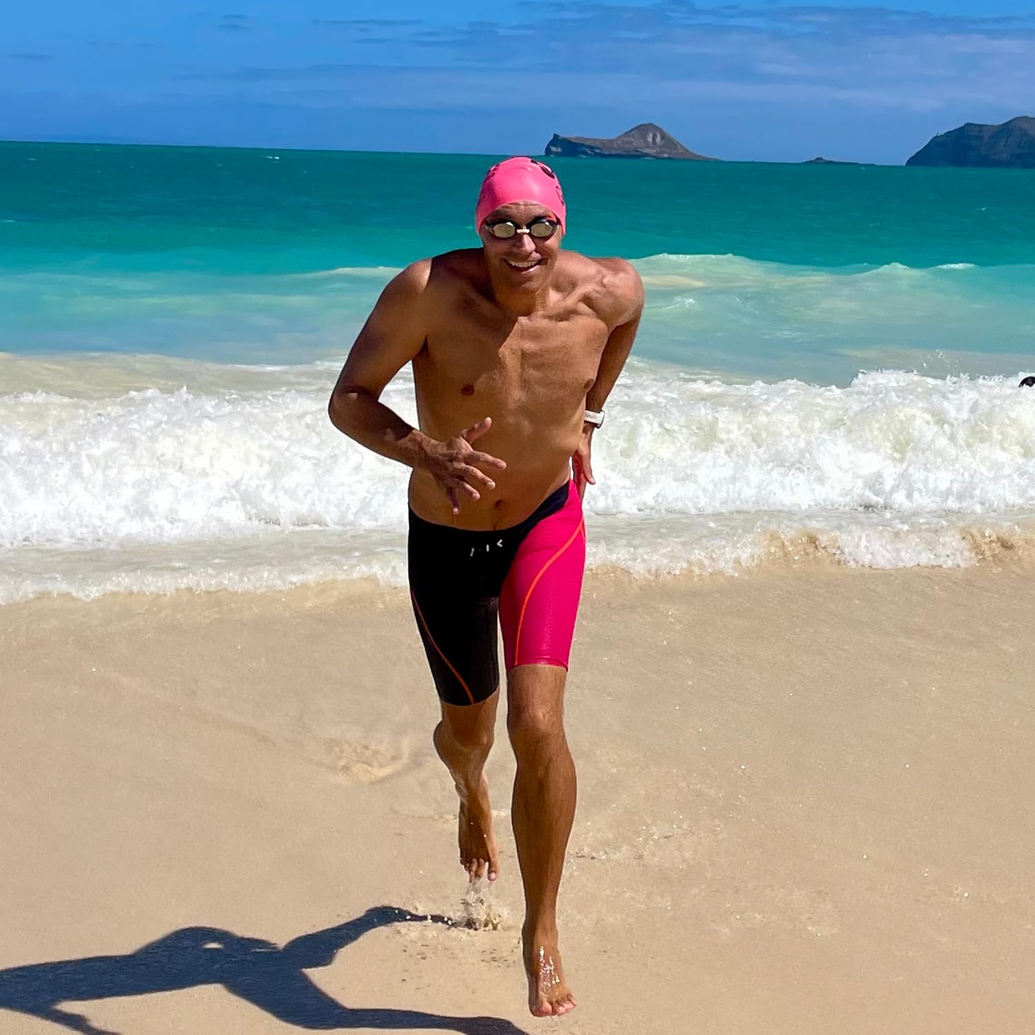 MY KILOMETRE Maillot de Bain Homme Jammer – Cuissard de Natation Résistant au Chlore, Sèche Rapidement, Cordon de Serrage pour Entraînement & Compétition, UPF 50+