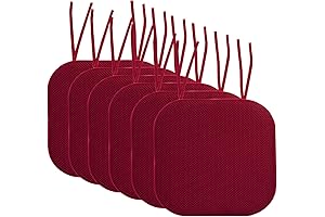 Sweet Home Collection Memory Foam Folding Chair Seat Cushions