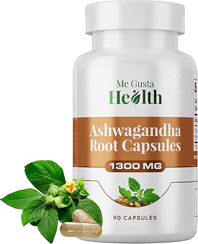 Cápsulas de polvo de raíz de Ashwagandha de 1300 mg, apoyo al metabolismo de la cápsula de Ashwagandha, apoyo inmunológico y del estado de ánimo,