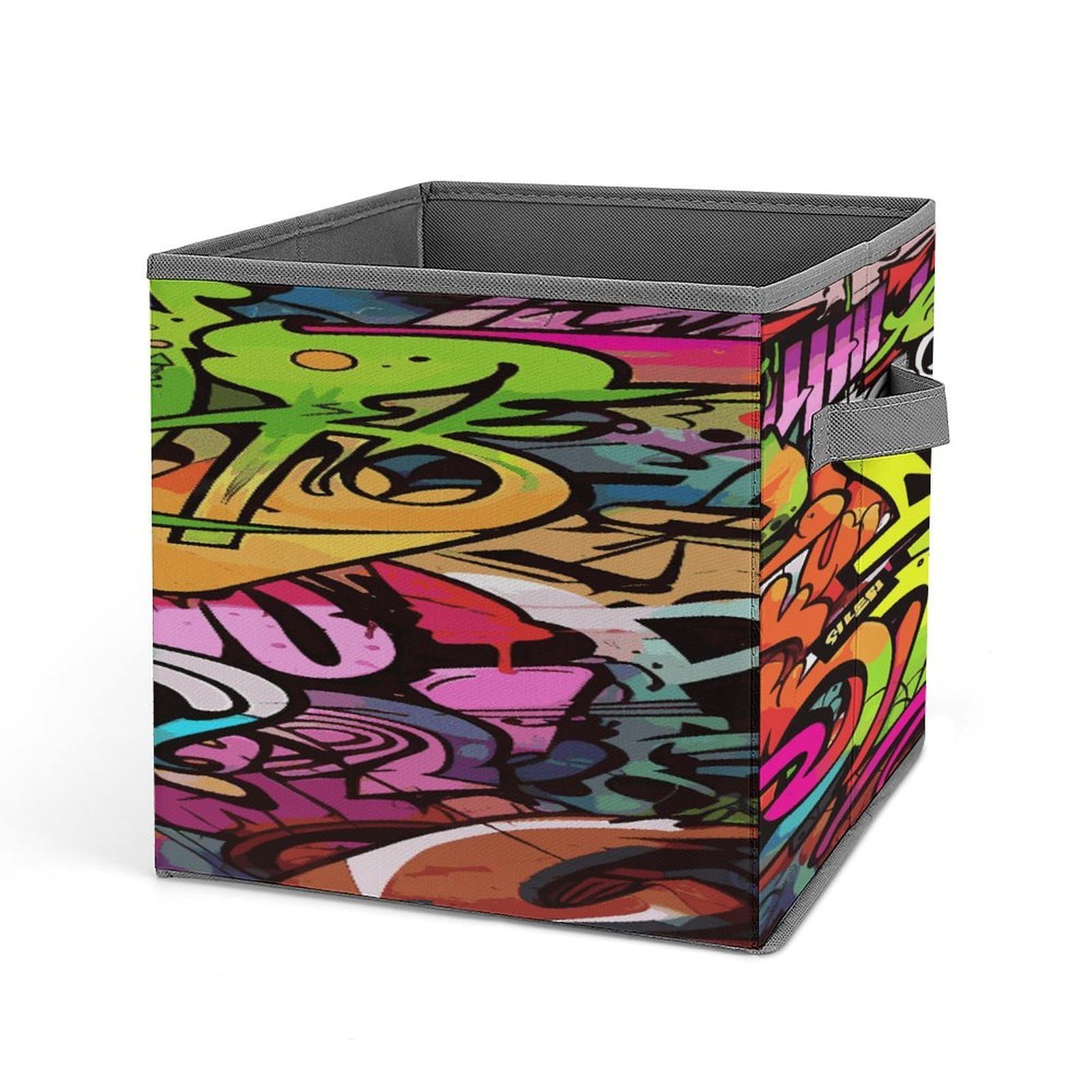 Fekiloot Style Graffiti Drawing Storage Bins Storage Baskets