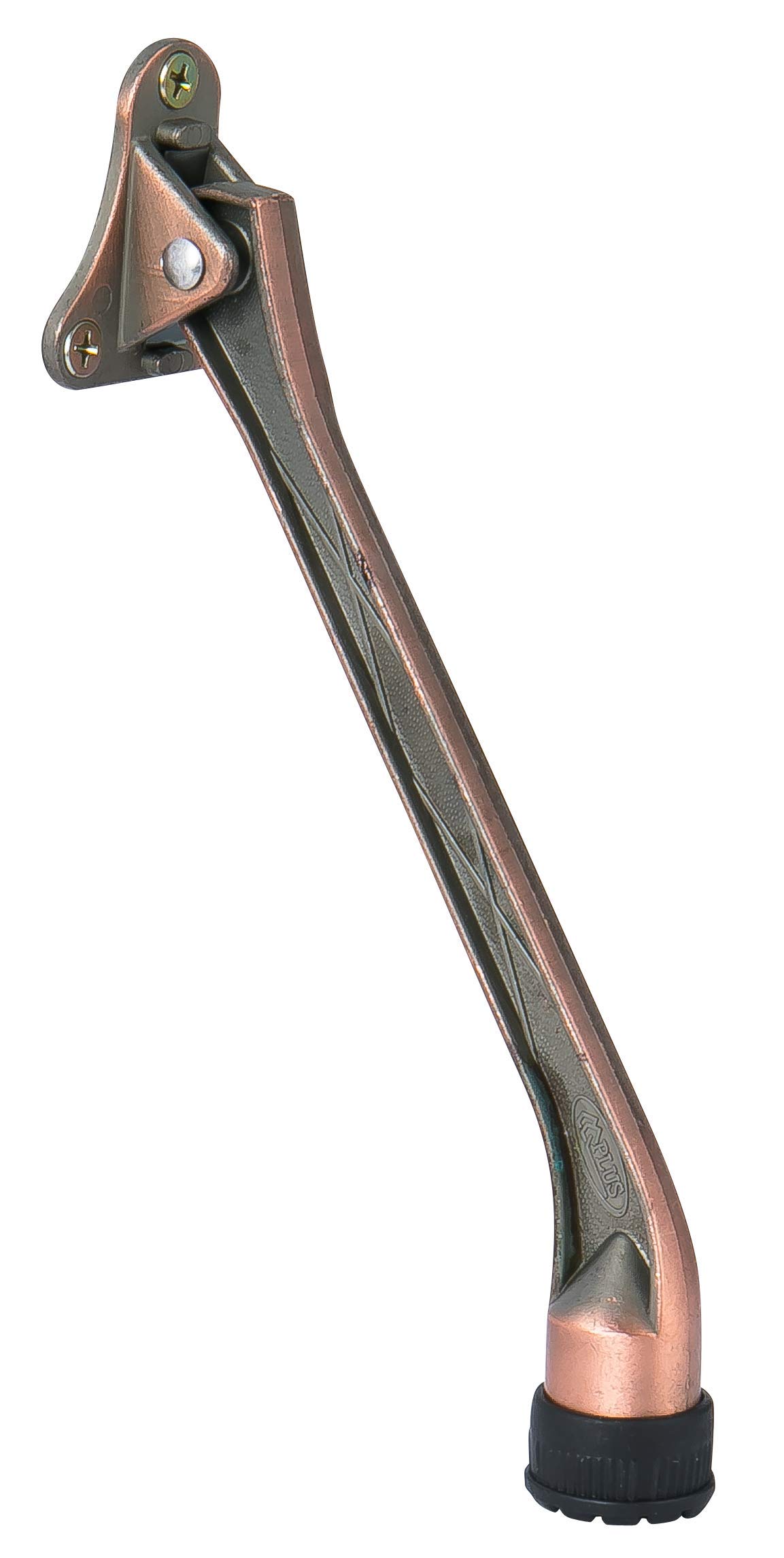 HOME&I 7" Heavy Duty Kick Down Door Stopper, Commercial Pedal Door Holder with Non-Slip Rubber Foot for Heavy Doors (Antique Bronze, 7 Inch x 1 Pack)
