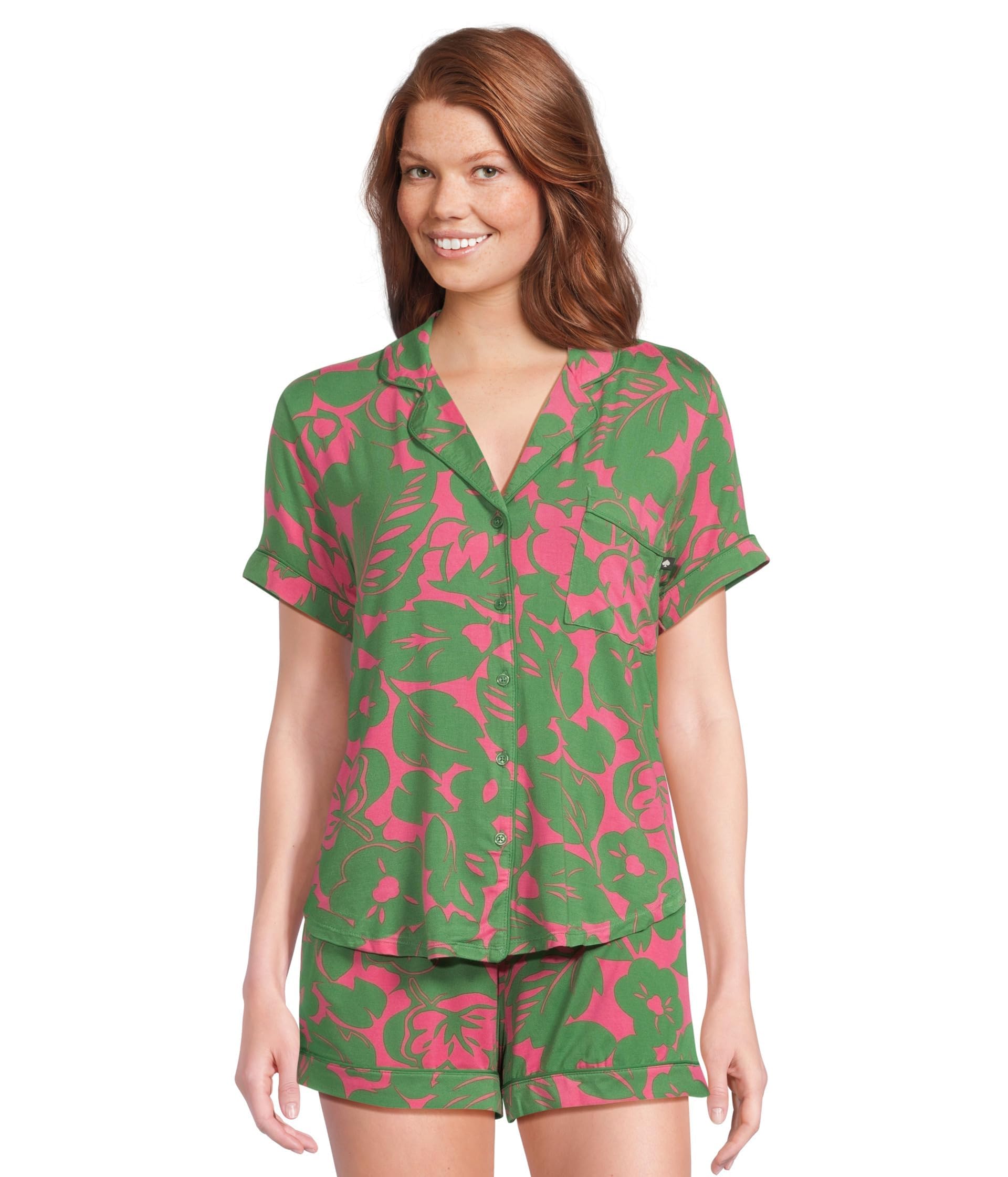 kate spade new york Short Sleeve Boxer PJ Set