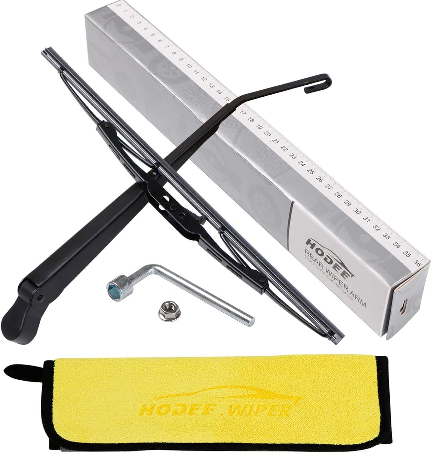 Rear Wiper Arm Blade Nut Set Replacement for Nissan Xterra 2000-2004 Rear Wiper Arm Blade Nut Set,Back Windshield Assembly with Window Cap Cover Accessories,OE: