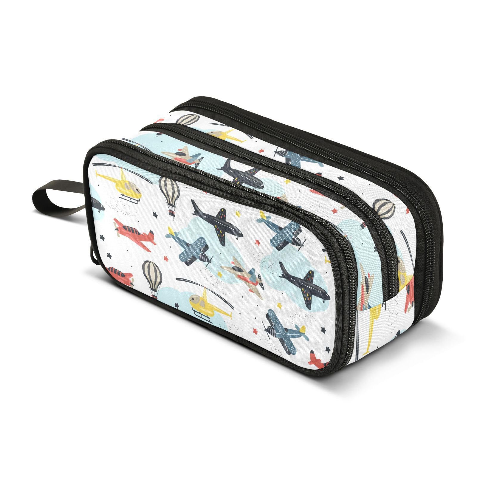 ZAZYXTJ Helicopter Pencil Case Large Capacity Pencil Pouch
