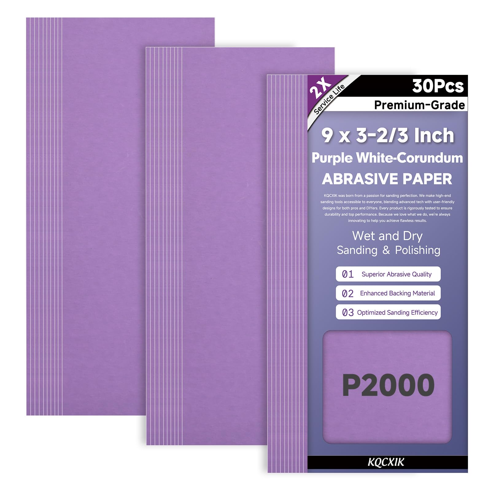 Premium Sandpaper Assortment - 80 to 2000 Grit -19