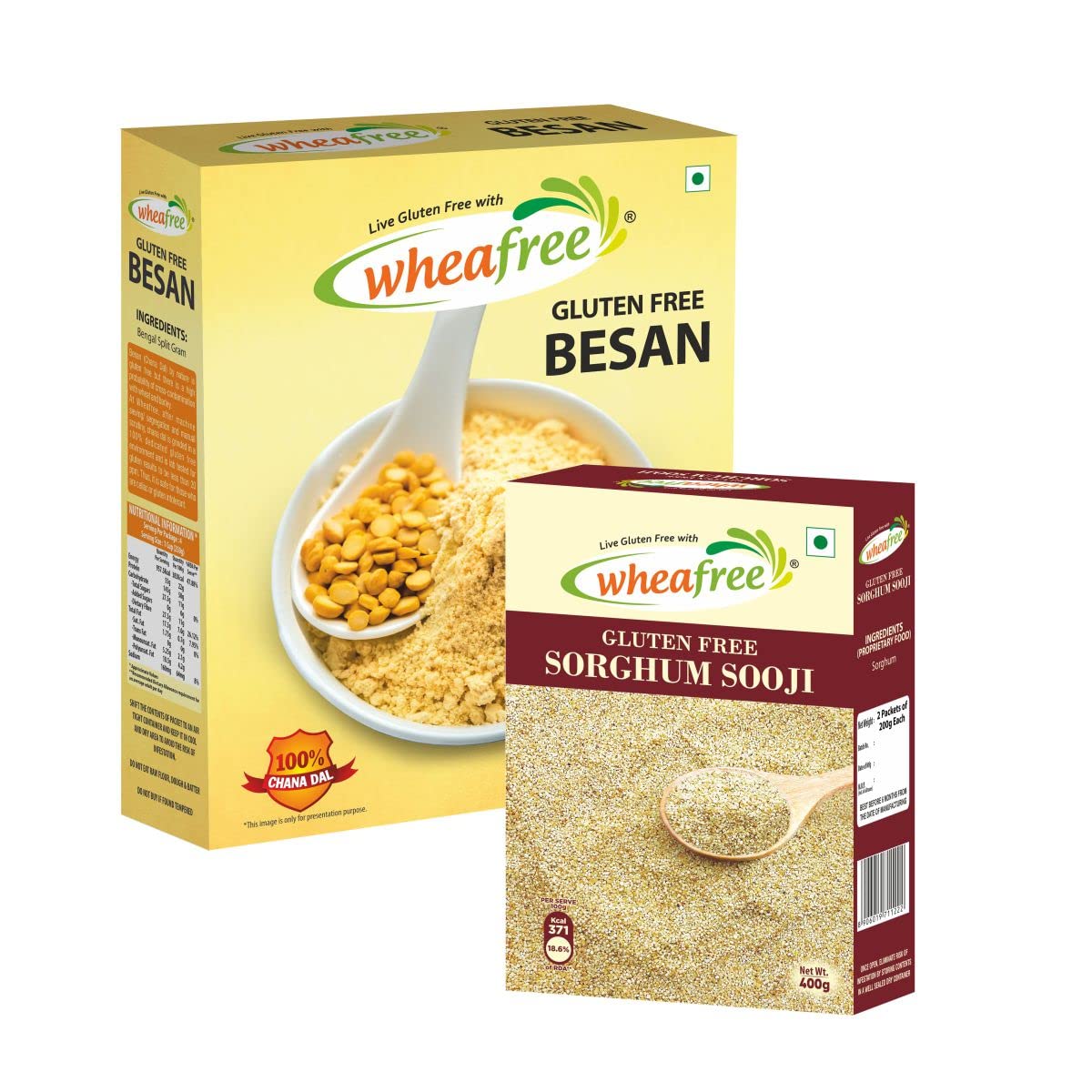 Wheafree Gluten Free Sorghum Sooji (400g) & Besan (1Kg) Combo Pack (B08PTYBVC2) Amazon Price History, Amazon Price Tracker