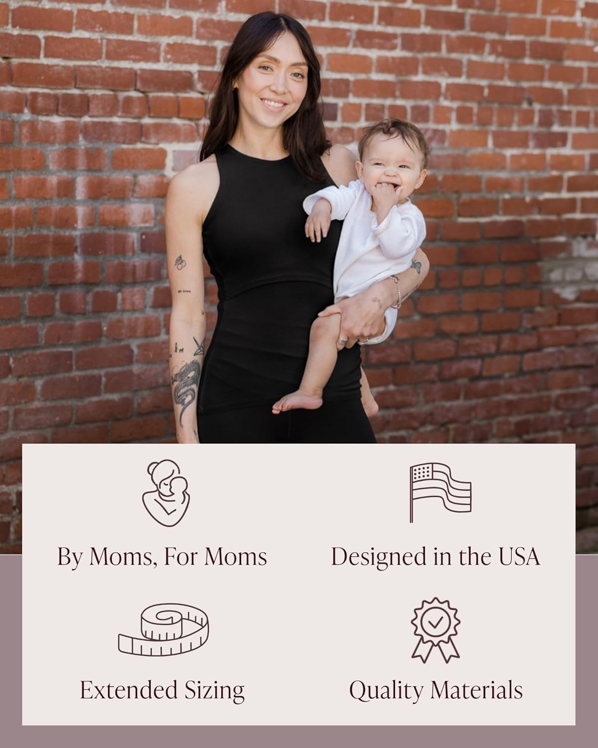 Kindred Bravely Ribbed Racerback Nursing Tank Top | Women's Sleeveless Breastfeeding Shirt - Image 6