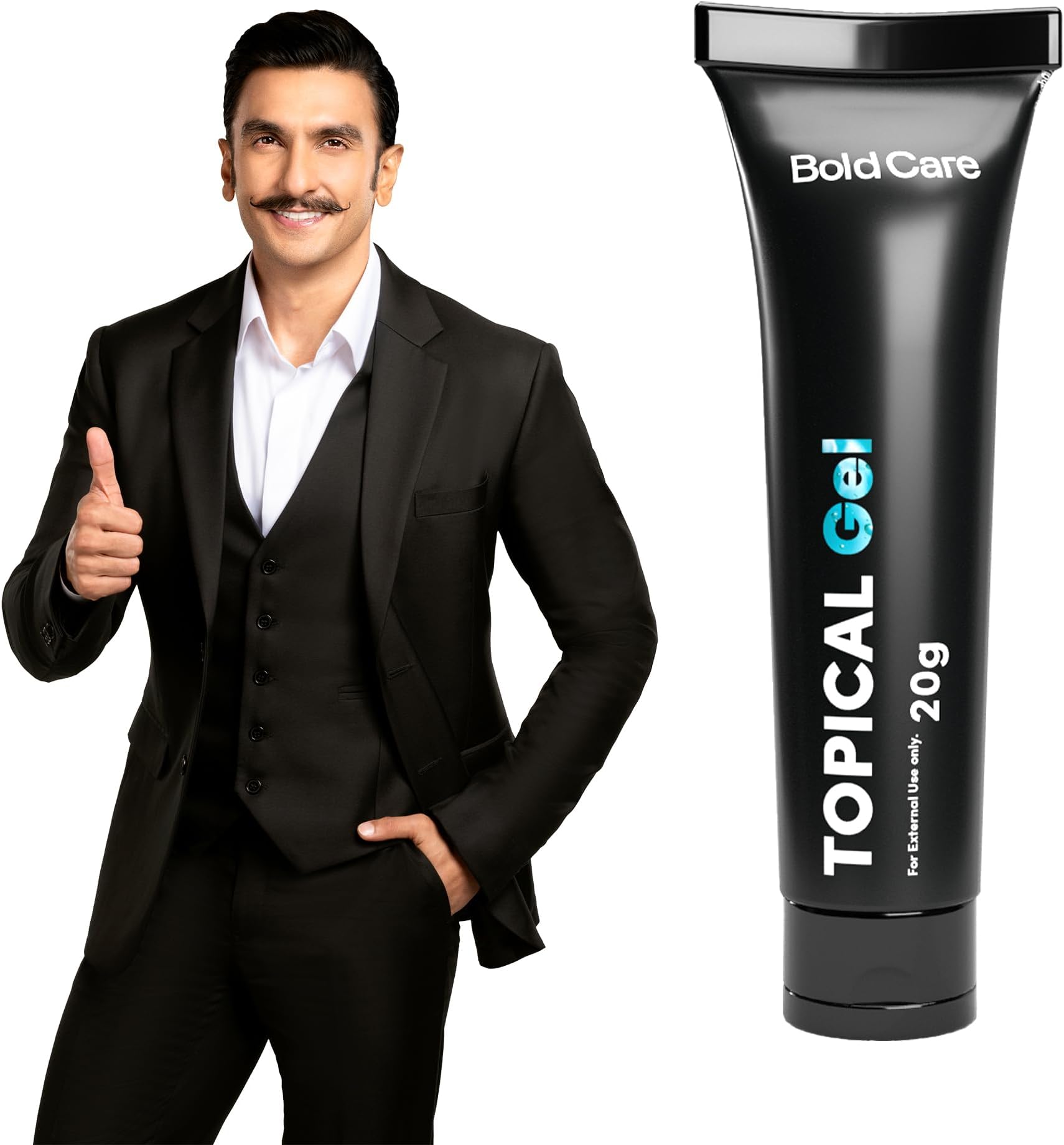 Bold Care EXTEND™ Gel for Men - Non-Transferable, Quick & Easy To Apply, Alcohol Free - 20g (Pack of 1)