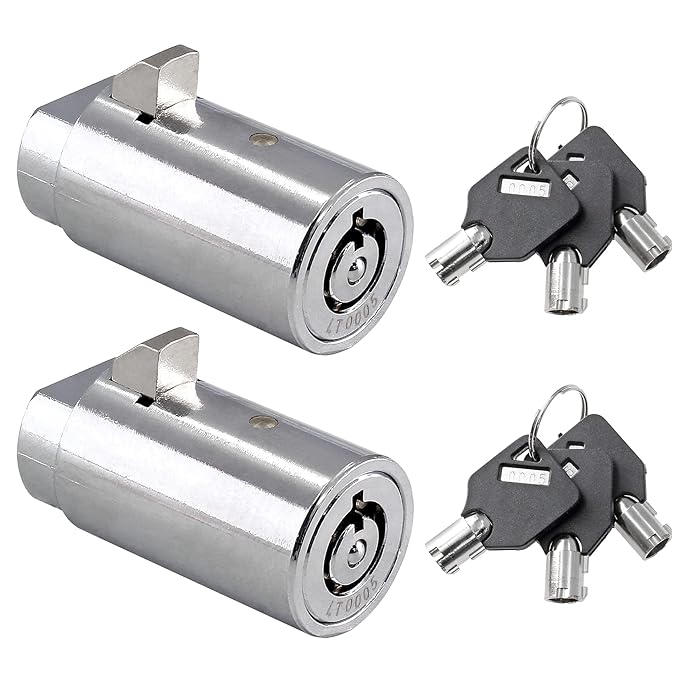 Buy Bonsicoky 2 Set Vending Machine Lock and Key (Keyed Alike), High