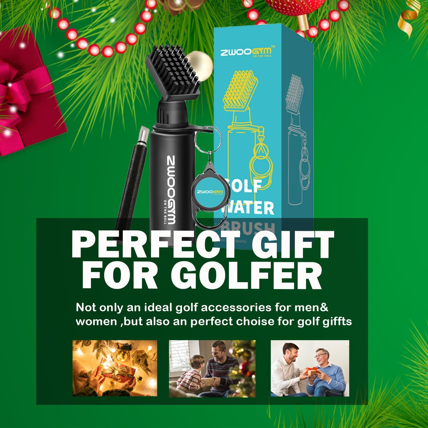 Pro Golf Club Cleaner Set, Water Brush with Holder Clip and 4oz Bottle, Golf Groove Sharpener, Suitable for U and V Grooves - Image 5