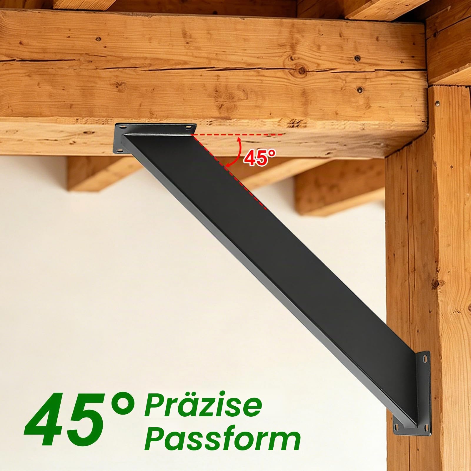 4 Stück 45 Grad Winkelhalterung, Winkelhalterung Holzbalken