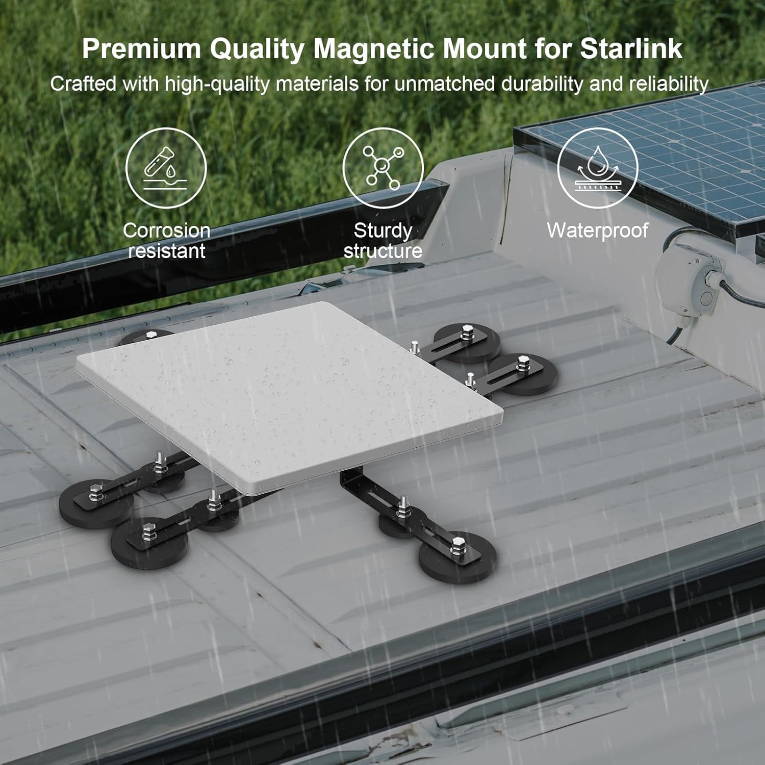 Starlink Mini Magnetic Mount with 12 Magnetic Bases, Up to 382 lbs of Suction Power, Starlink Mini Mount Kit, Compatible with Starlink Mini (V4) Dish