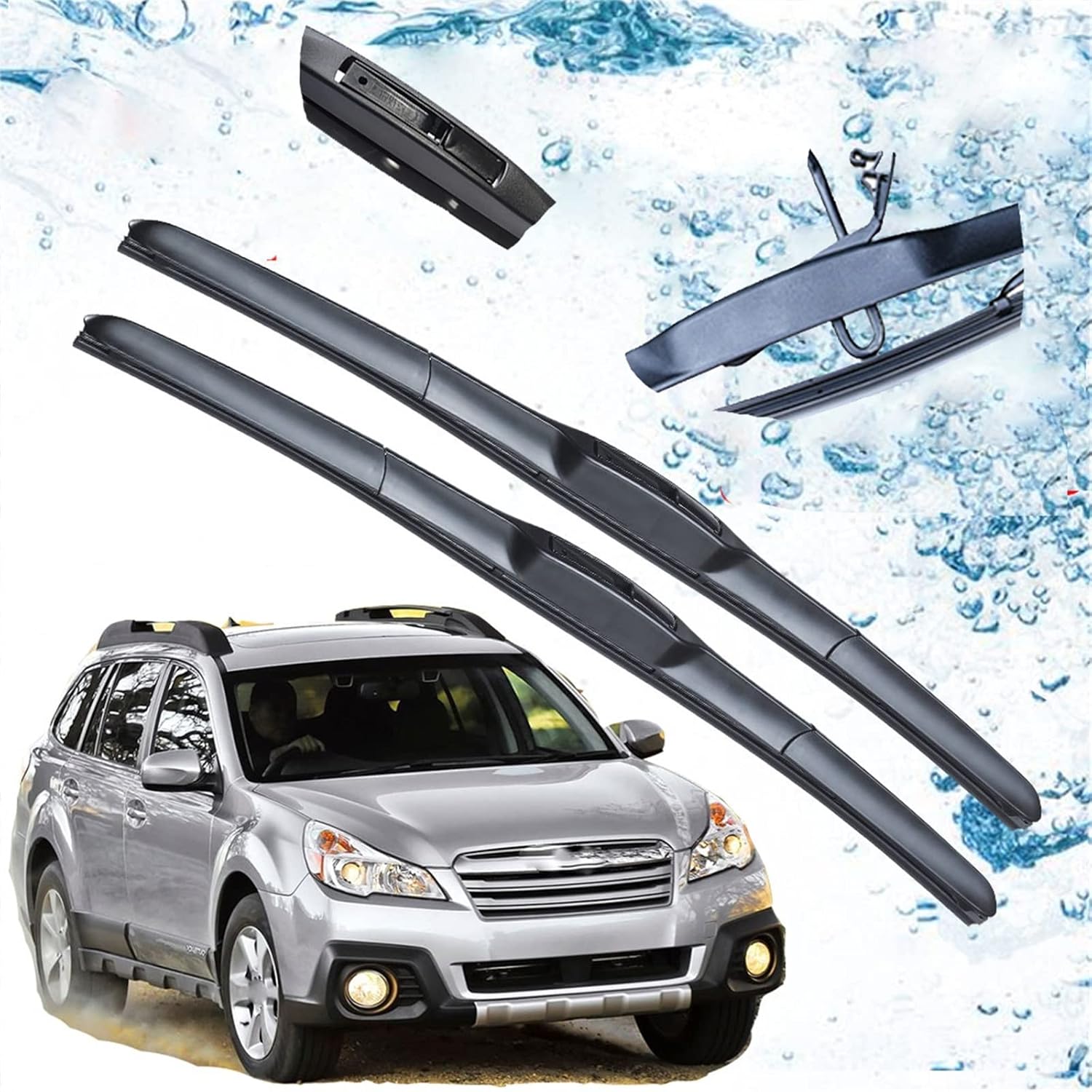 ,For Subaru,For Outback 2010 2011 2012 2013 2014 Accessories Car Front Windshield Windscreen Wiper Blades Brushes Cutter U J Hook