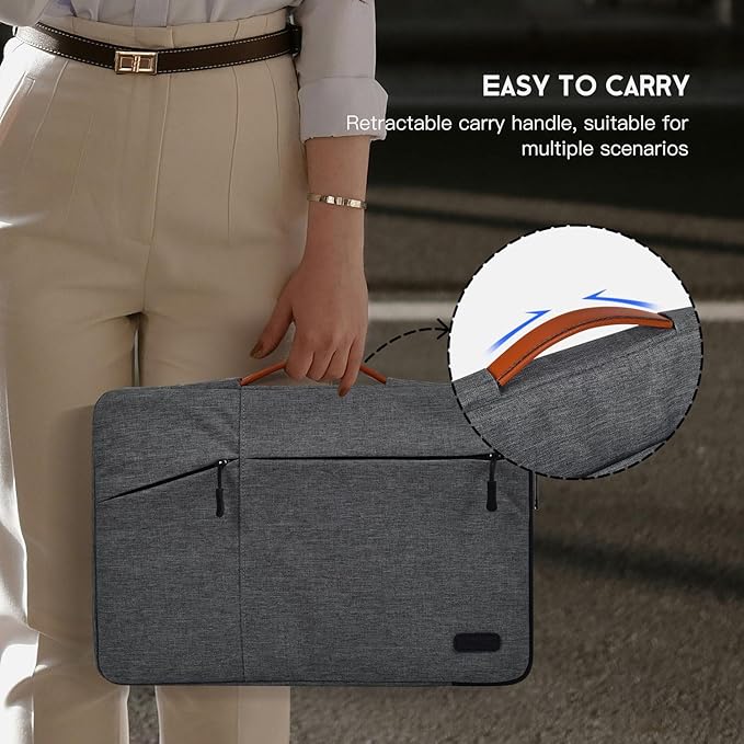 Funda para portátil 17.3 pulgadas, CaseBuy Ca-803, color gris espacial miniatura 6