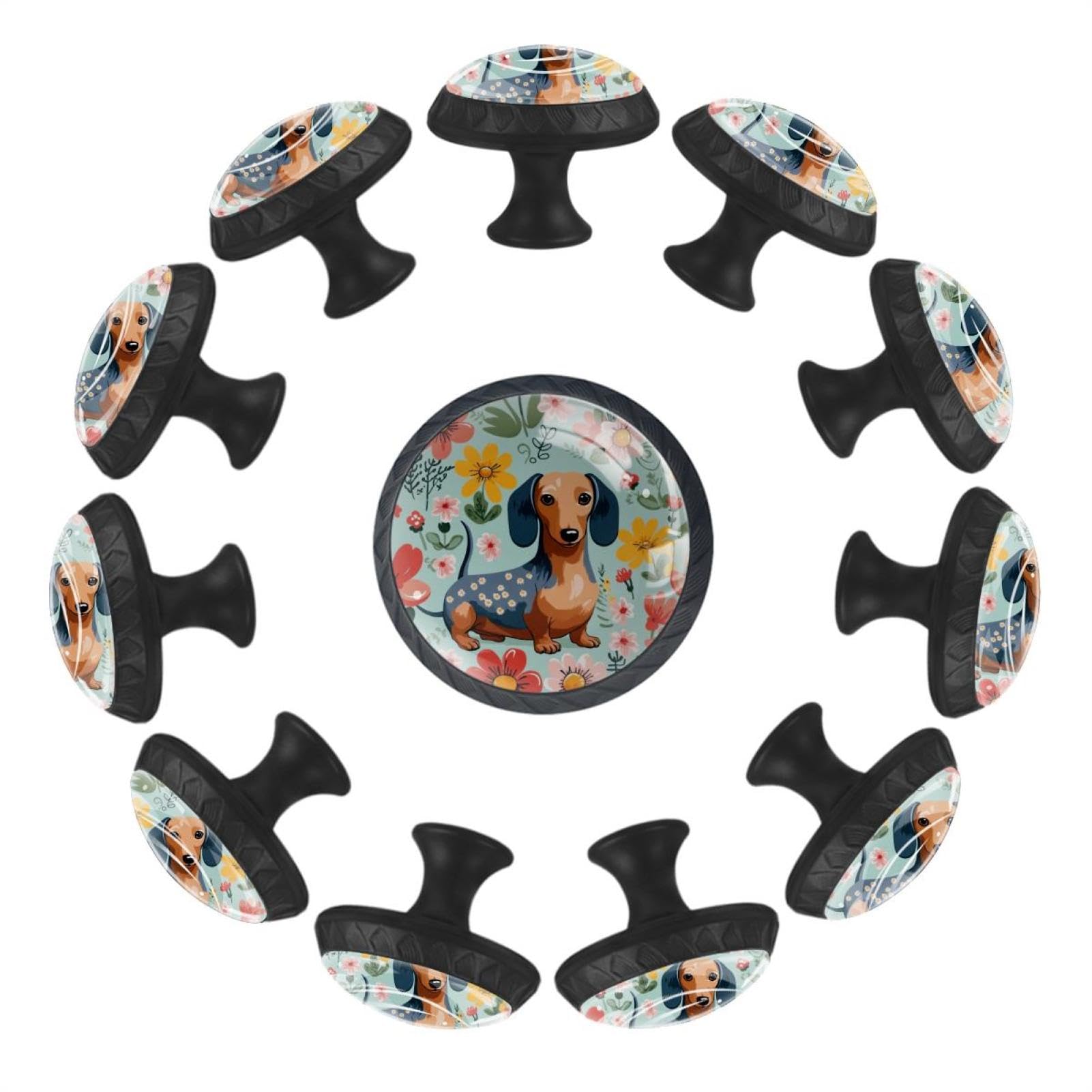 Boutons de tiroir en verre cristal lot de 12 poignées rondes pour cuisine et armoire