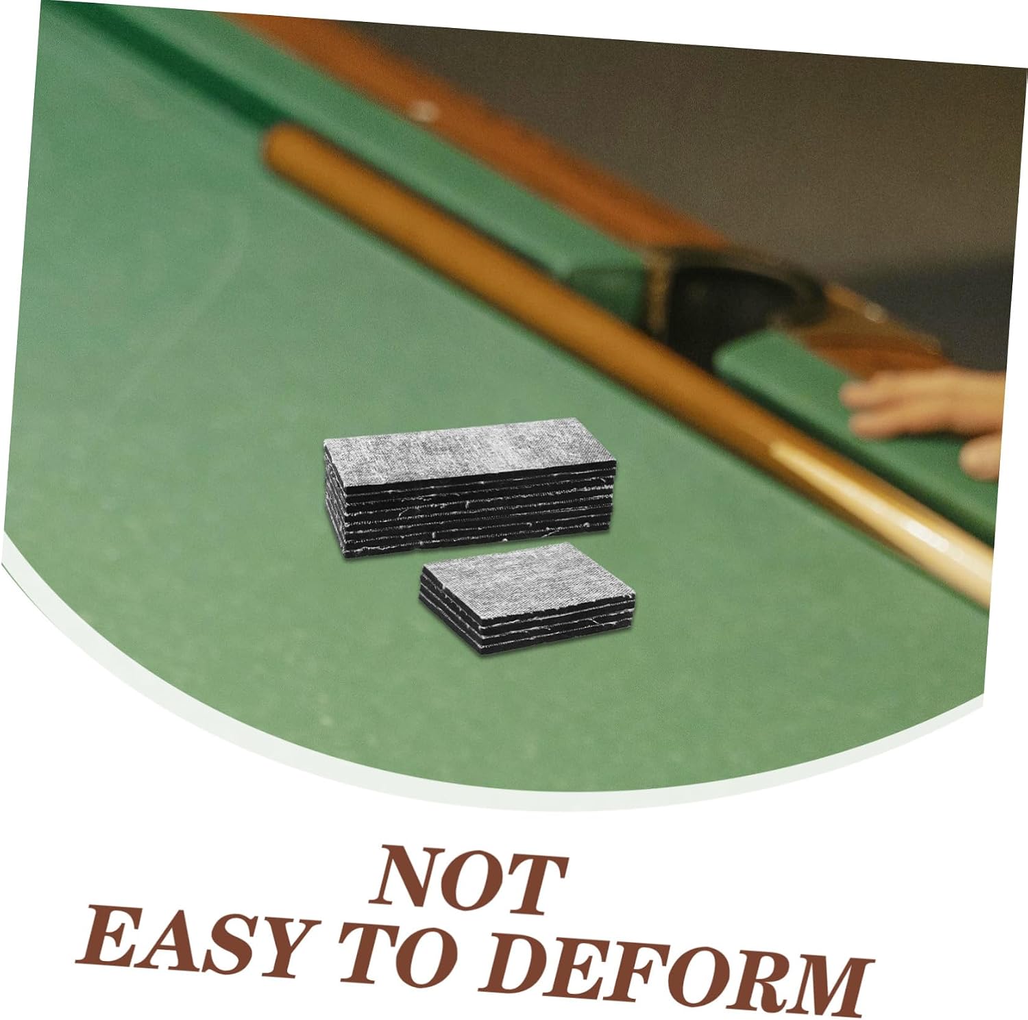 Sosoport 12pcs Billiards Drop Table Pad Tips Cushion Pads Billiard Cushion Parts Cover Felt Container for Pool Table Billiard Supplies Rubber