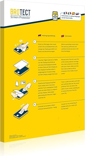 Miniatura 6 de brotect Película protectora de pantalla de vidrio compatible con Google Pixel 6a, protección 9H de lámina de vidrio resistente a los arañazos, alta