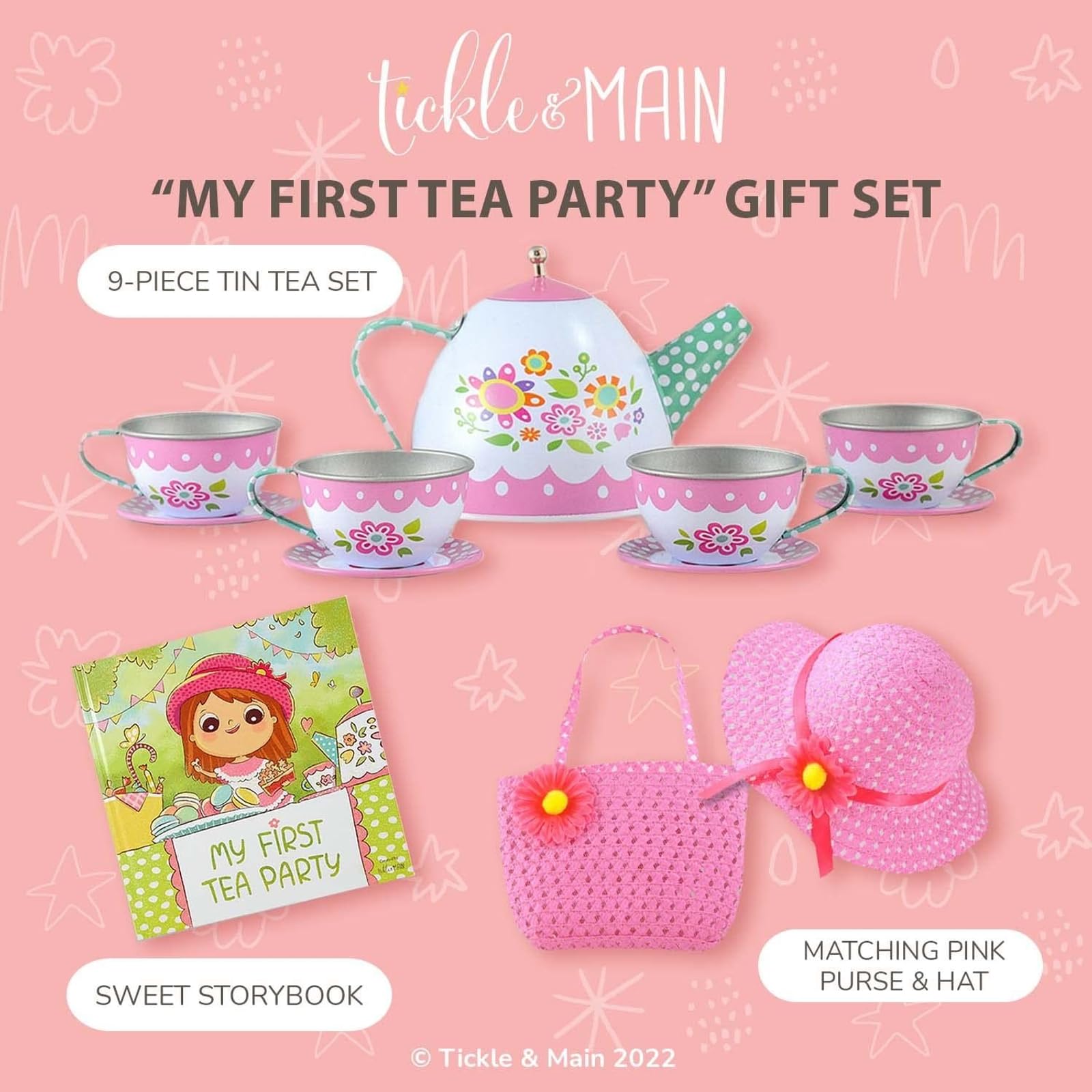 Amazon.com: Tickle & Main My First Tea Party Gift Set, 12