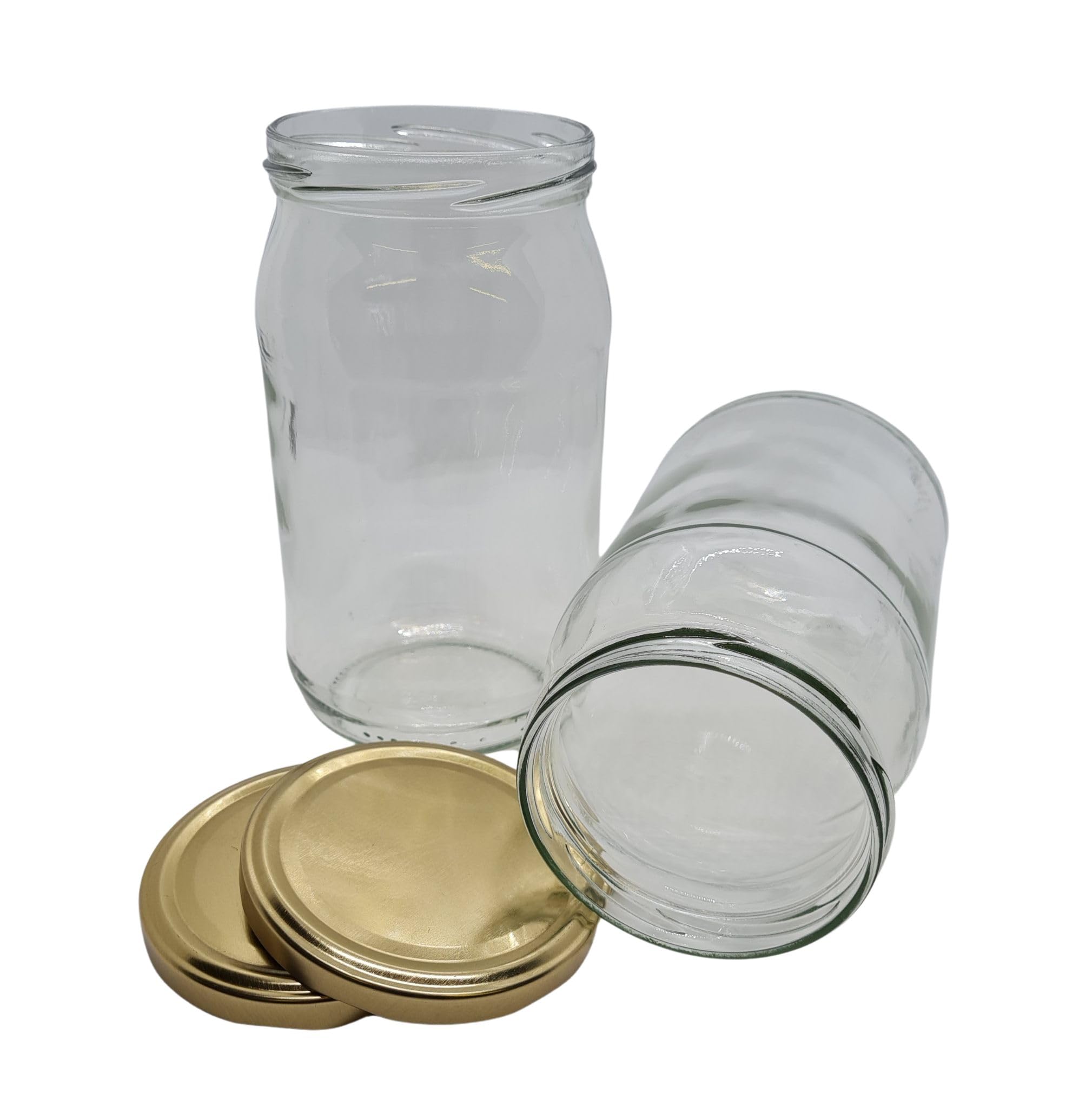 Barattolo in vetro da 815 ml con coperchio per conservare alimenti e salamoie, set da 24 pezzi