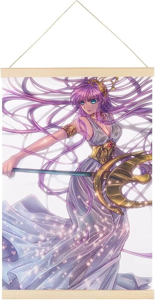 Amazon.co.jp: アートパネル キャンバスアート 聖闘士星矢 アテナ 城戸