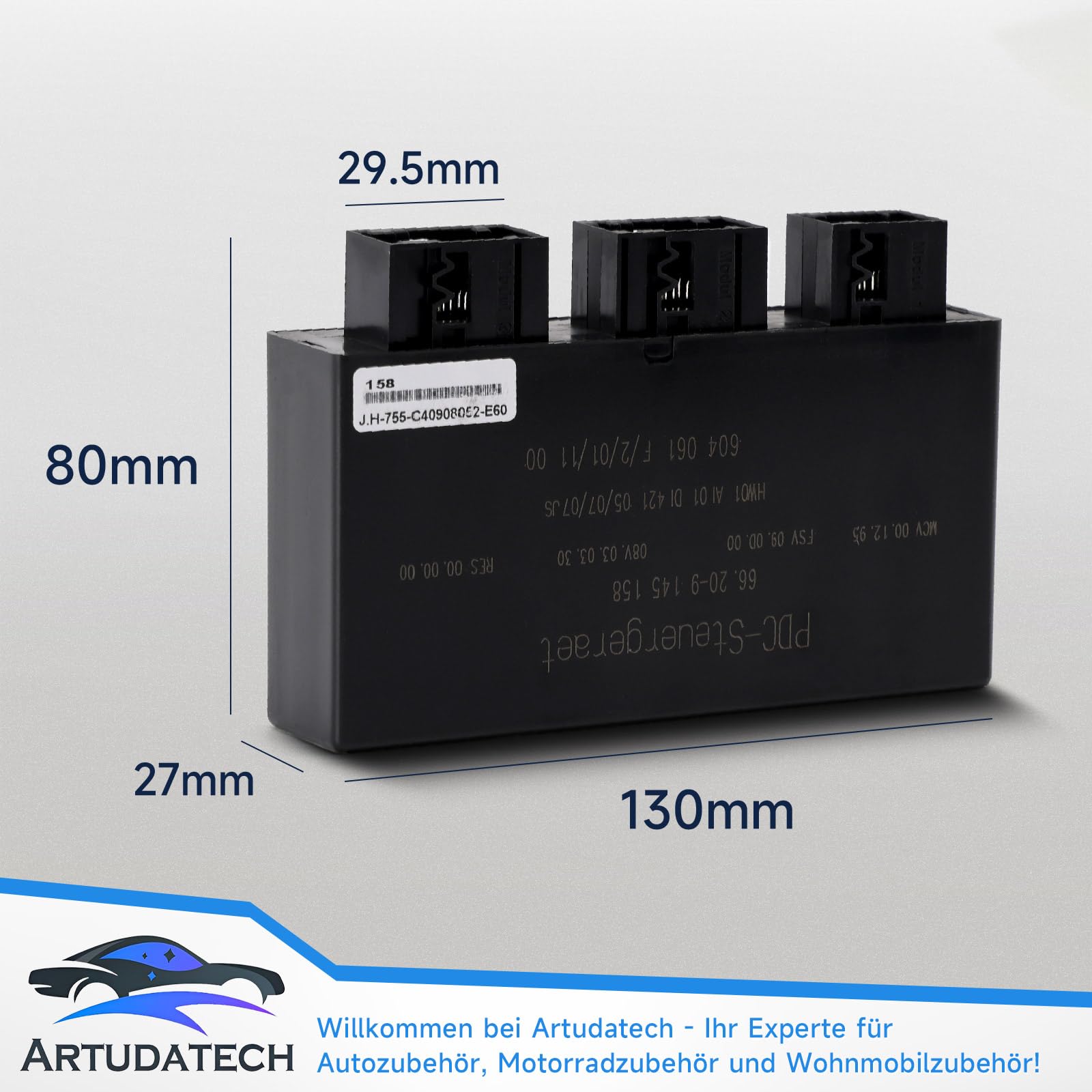 Sensore di parcheggio Einparkhilfe Modulo di controllo 66209145158 per BMW PDC Modulo radar per retromarcia per 5er E60 E61 | 6er E63 E64 | X5 E70 / X6 E71 | 7er E65 E66 Sensori di