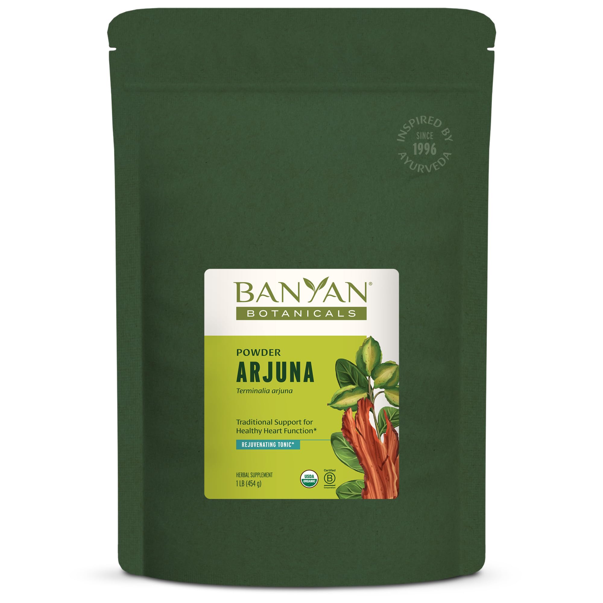 Banyan Botanicals Arjuna Bark Powder – Organic Arjuna (Terminalia Arjuna) – Natural Herbal Heart Health Supplement and Rejuvenating Tonic* – ½ lb. – Non-GMO Sustainably Sourced Vegan — Amazon image 9