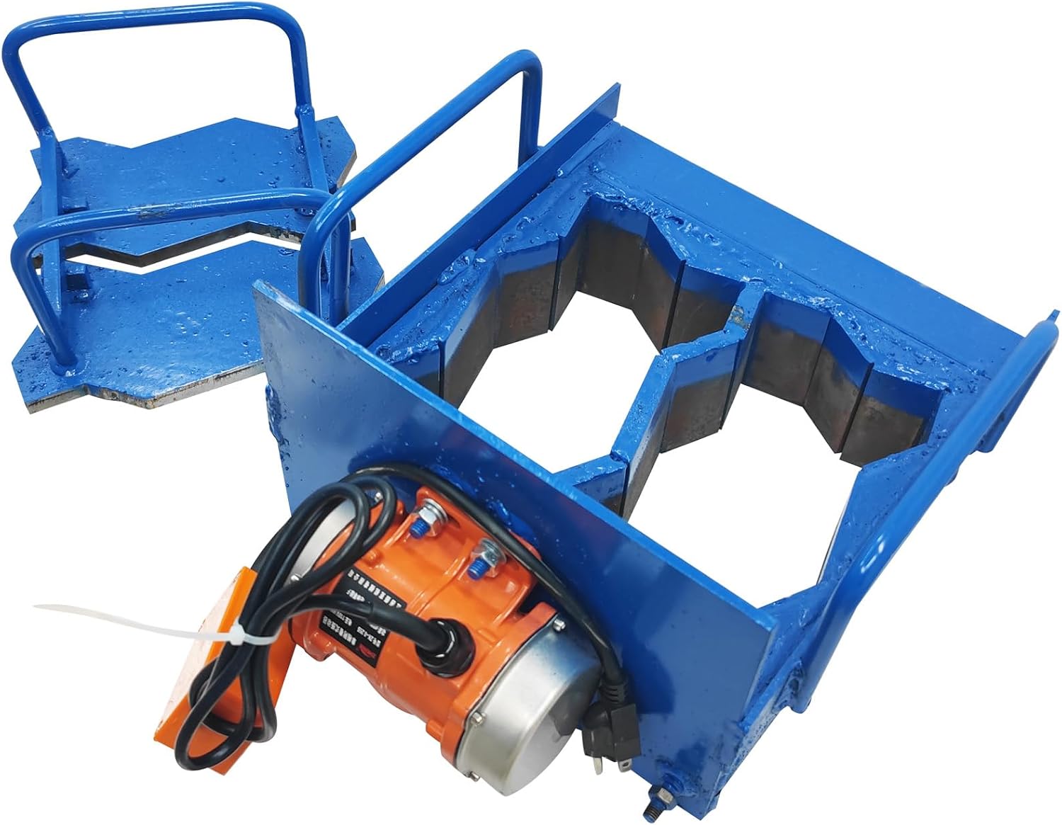 Brick Making Machine Manual Soil Block Forming Machine Paving Brick Die Size P4-hole 8.8X4.4X2.3in(225 * 112 * 60mm)