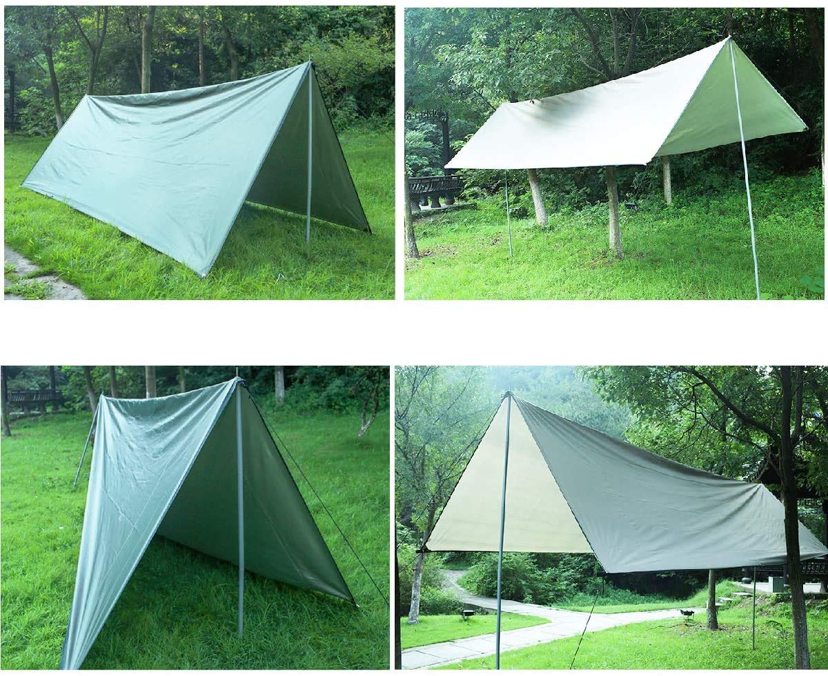 Ahsado Camping Zelt Tarp wasserdichte Picknickdecke mit Tragetasche