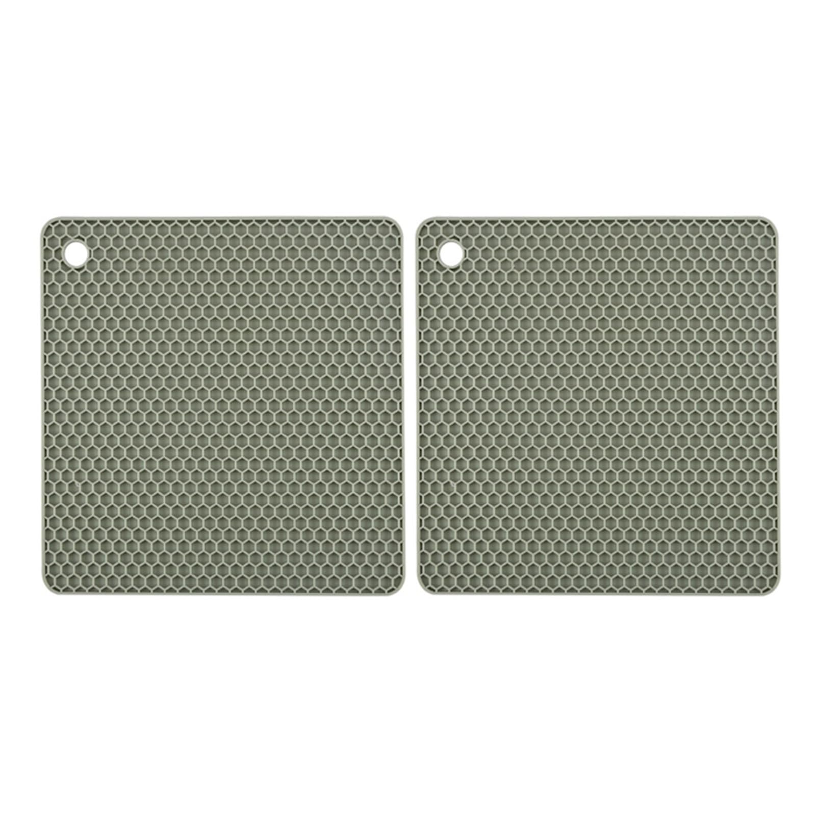 4 PCS Multifunction Heat Resistant Silicone Mat Drink Cup Coasters Nonslip Pads Pot Holder Table Placemat Kitchen Accessories For Kitche(Color 6)
