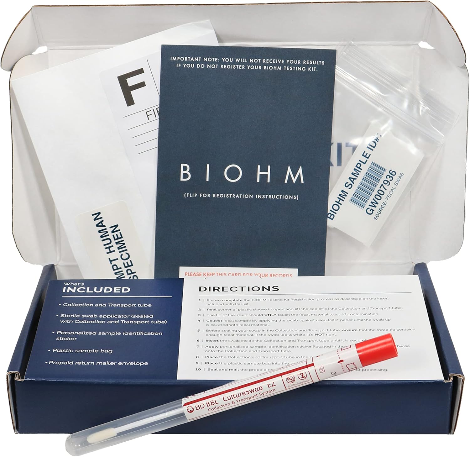 BIOHM Gut Test Kit for Gut Health and Digestive Health