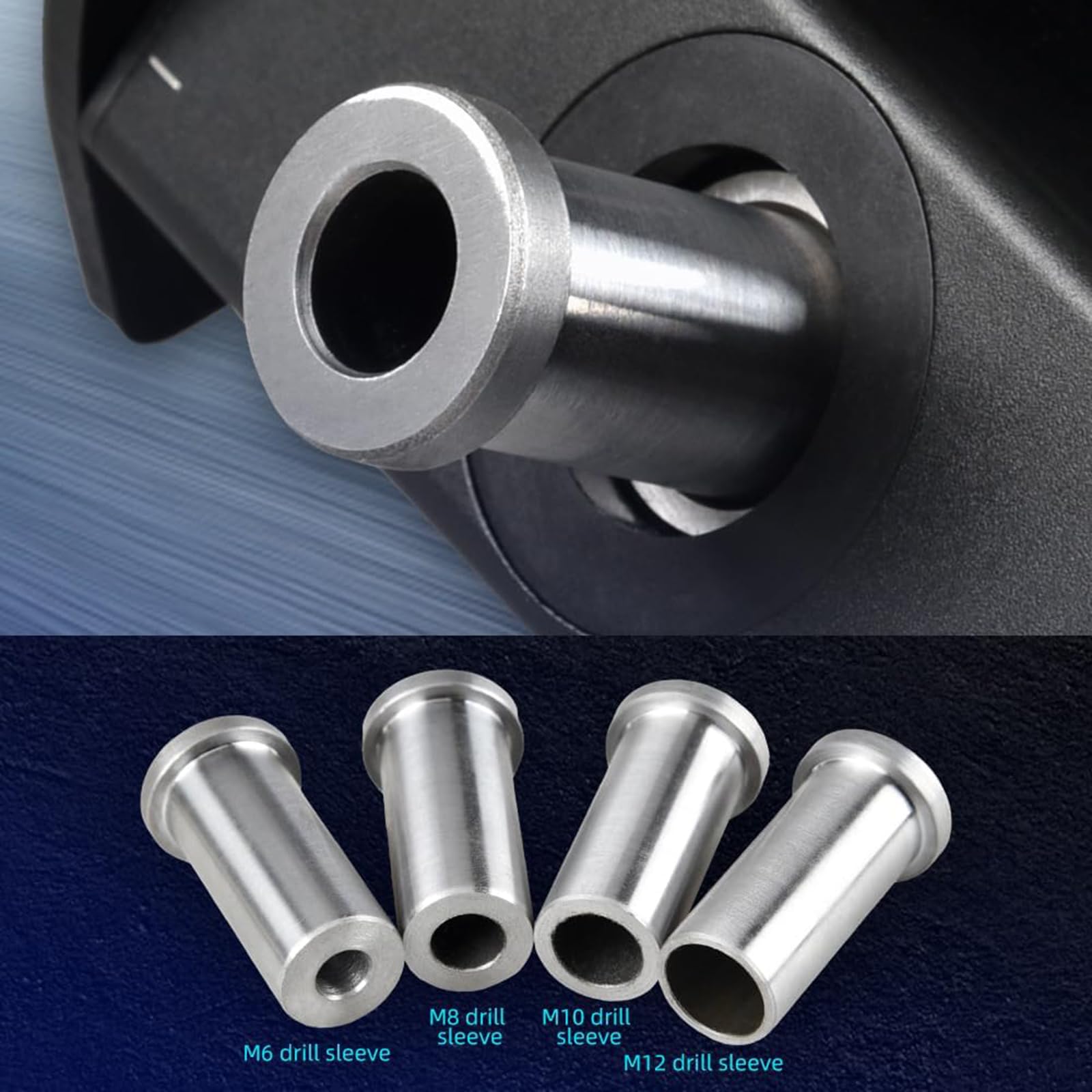 Dima Fai da Te per Fori Tascabili Multi-Angolo 0-90°, Guida per Fori Dritti, Spessore Controllabile 5-30 Mm, con Boccola di Foratura M6, M8, M10, M12, per Carpentieri E Appassionati