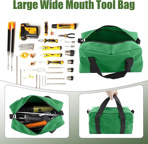 Miniatura 3 de Bolsa de herramientas pequeña, bolsas de herramientas de gran capacidad para hombres, bolsa organizadora de herramientas, tiene correas para el