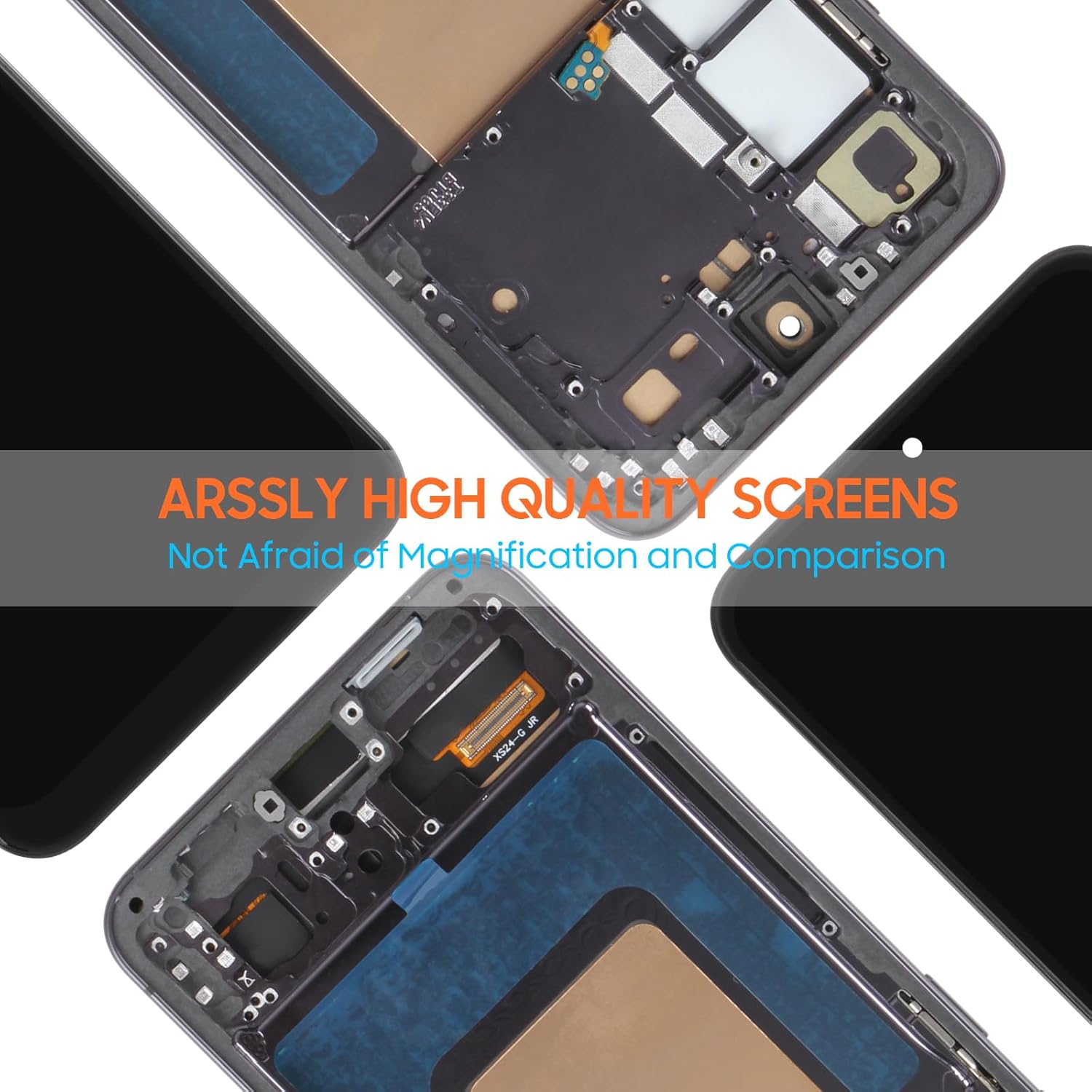 Incell for Samsung Galaxy S24 5G Screen Replacement - for Samsung S24 5G LCD Display SM-S921B SM-S921U SM-S921W Digitizer Touch Screen Assembly Repair with Frame (Without Frngerprint)