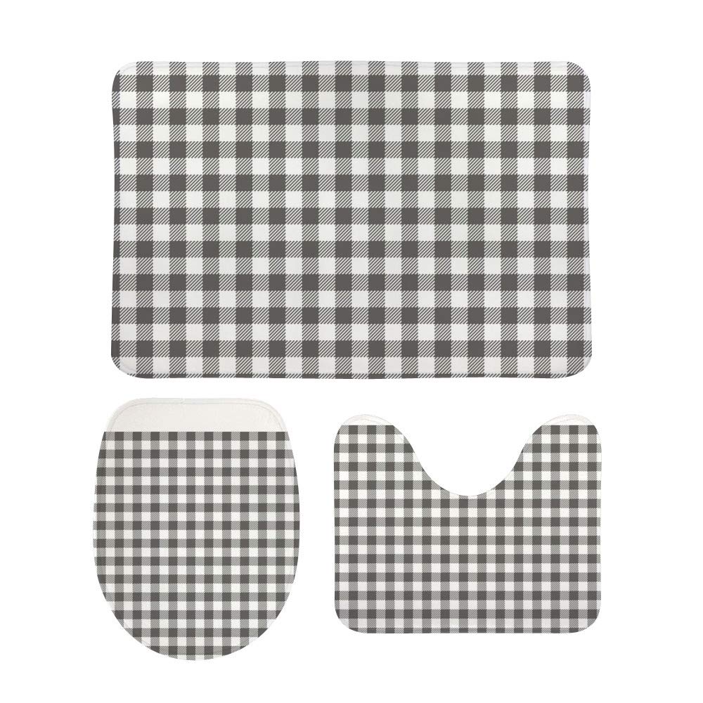 Tapis de bain grille noir et blanc pour habiller vos sols de douche