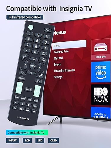 Miniatura 2 de PZL Nuevo NS-RC4NA-16 NSRC4NA16 Reemplazo de control remoto para Insignia HDTV LED TV Ns-55d421na16 Ns-40d420na16 Ns-32dd220na16 Ns-19d220na16