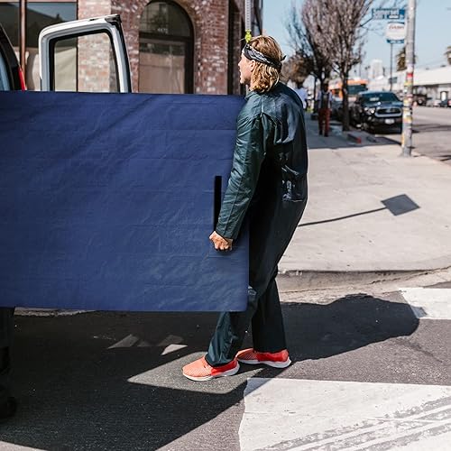 Miniatura 6 de Bolsa de almacenamiento de colchón King, bolsa de colchón para mudanza, funda de colchón impermeable con asas resistentes, 2 correas ajustables y