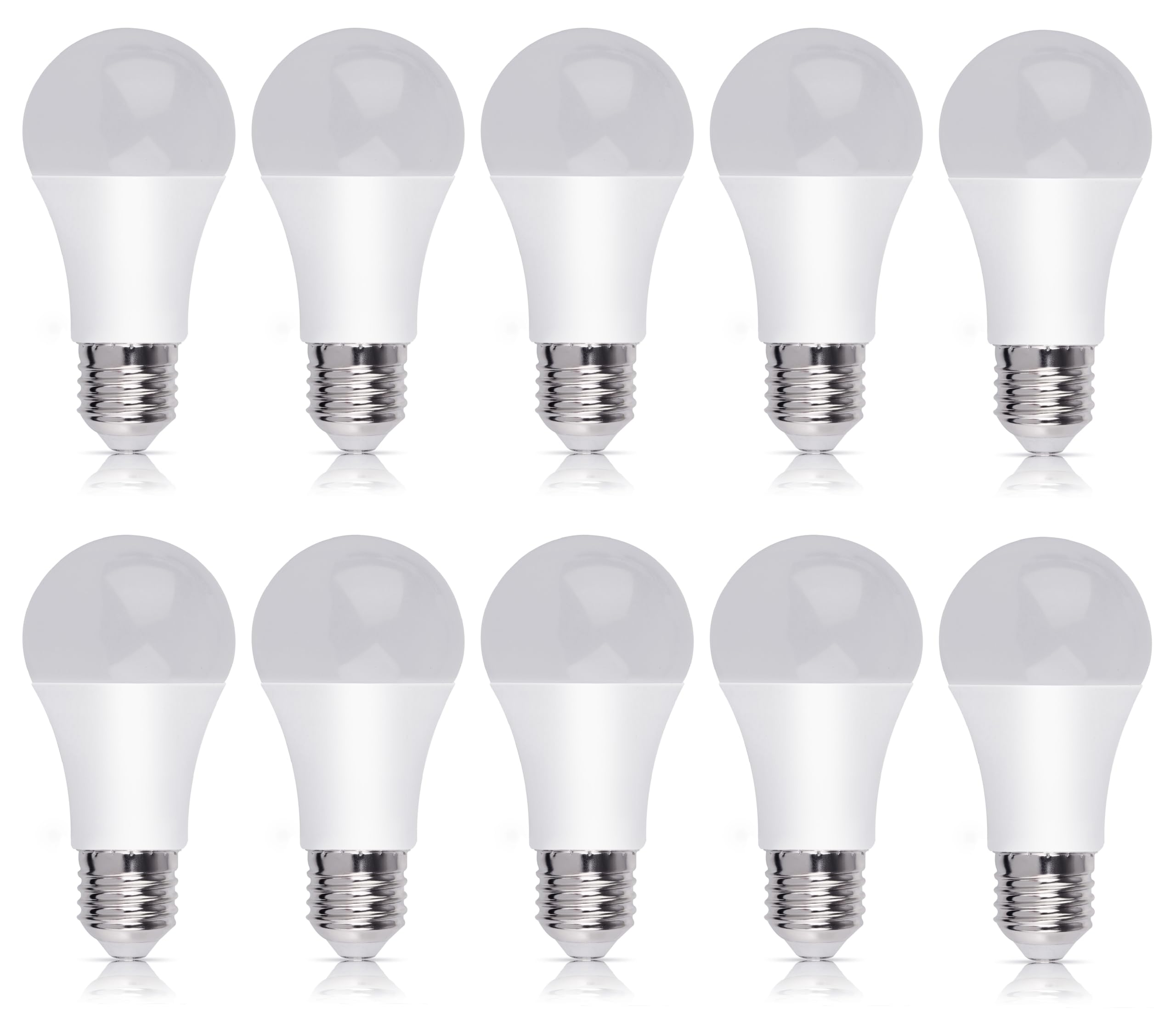 Bright Source Non-Dimmable Opal Frosted LED GLS Bulb, 15W, 1521lm, E27 Edison Screw, 3000K Warm White - Pack of 10 Bulbs