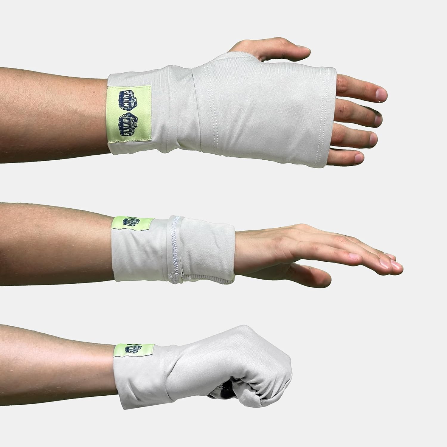 FLIPMITS Hyper‑Lite Lightweight Sun & Sweat-Wicking Gloves with Flip-Over Towel – UPF 50 Running, Hiking, Lifting, Cycling, Dog Walking, Eco-Friendly
