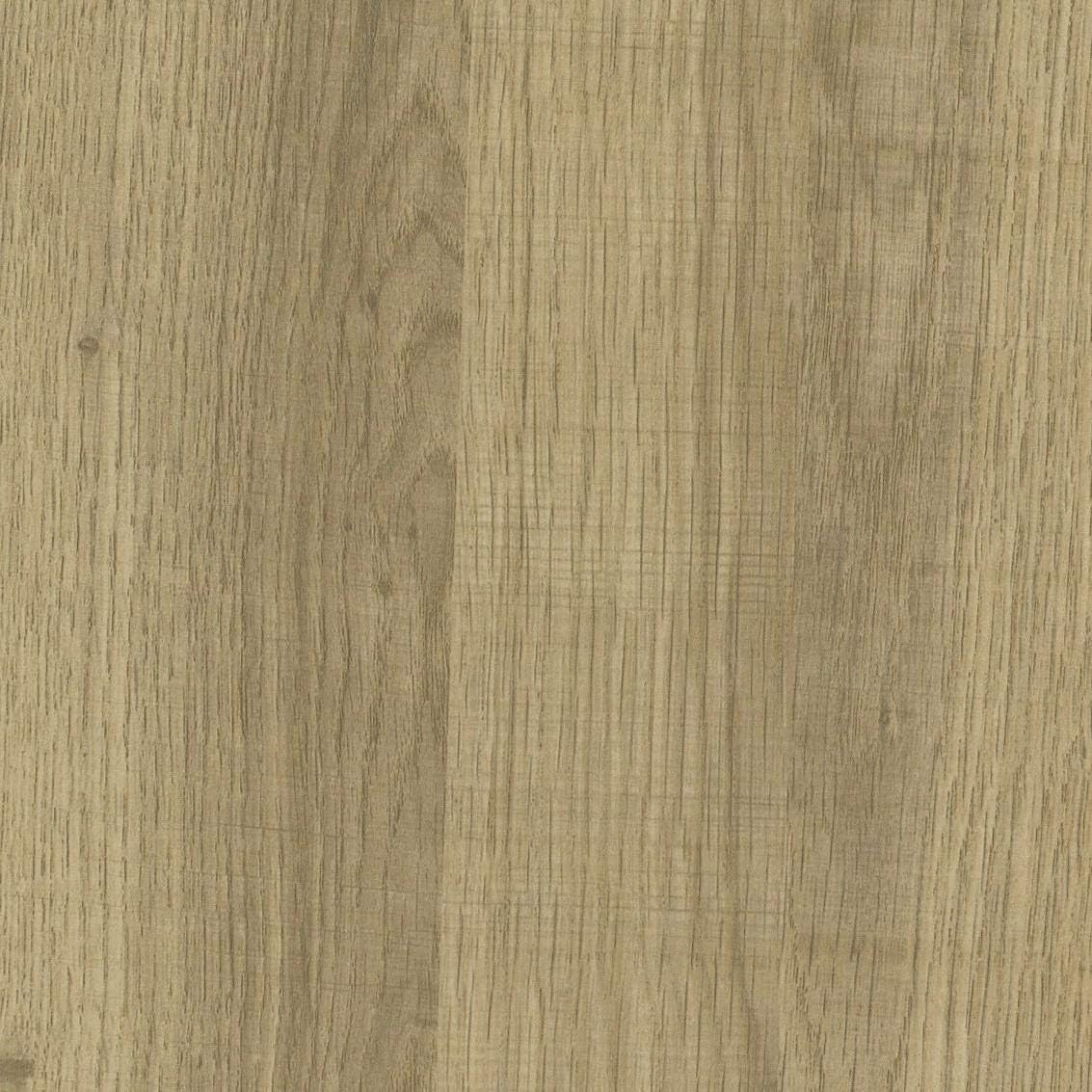 Close-up of the Golden Oak wood grain finish on the TV stand