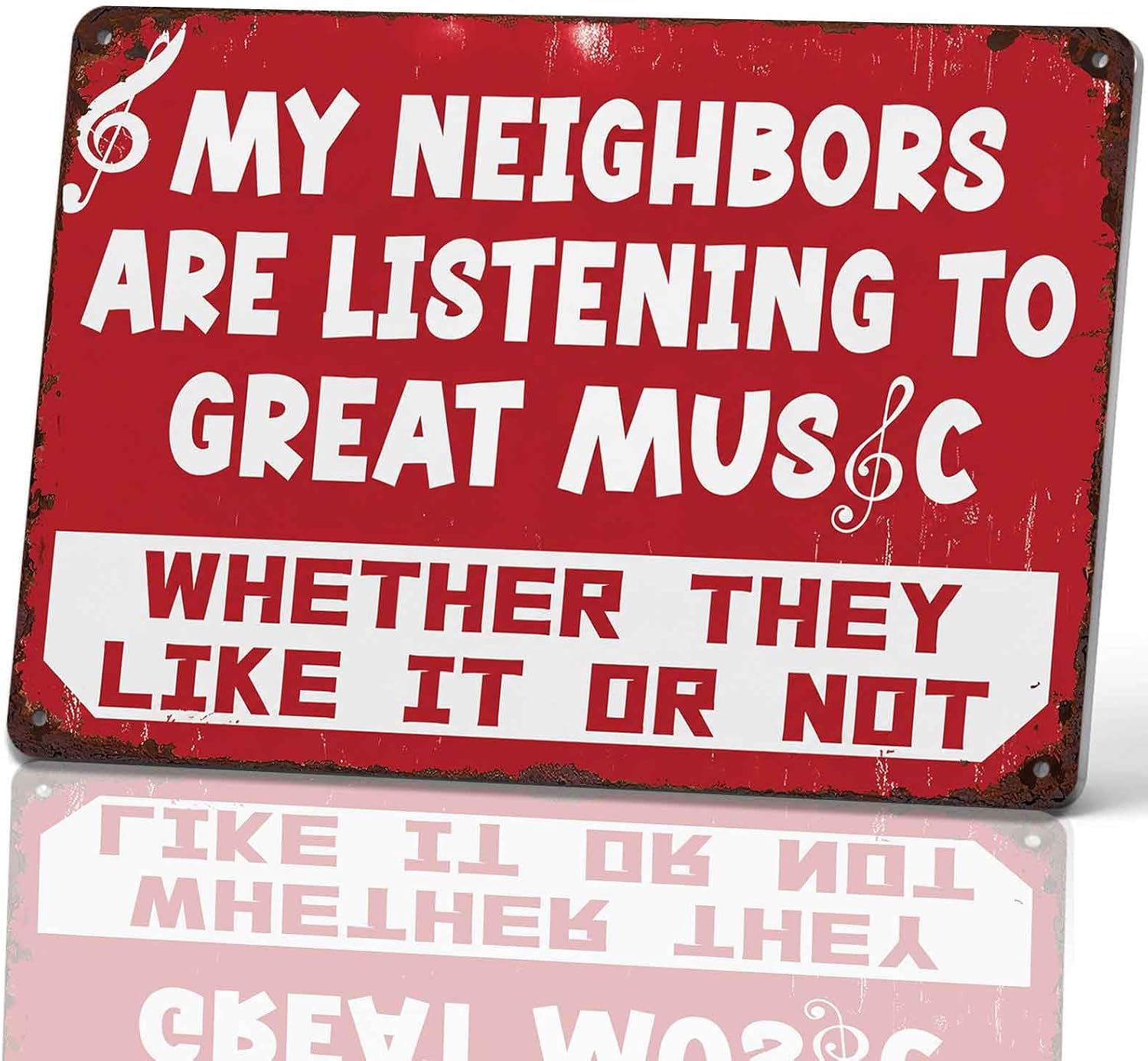 Great Music Funny Vintage Metal Wall Art Signs 8X12 Inch