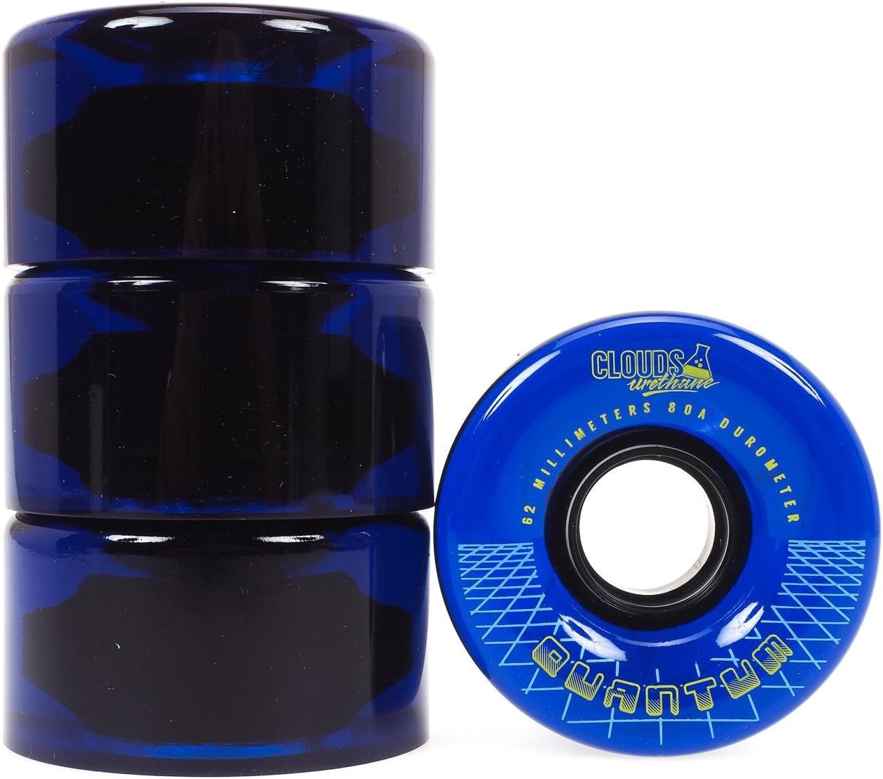 Clouds Urethane Quantum Outdoor 80a (PK 4) Wheels, Unisex Adult