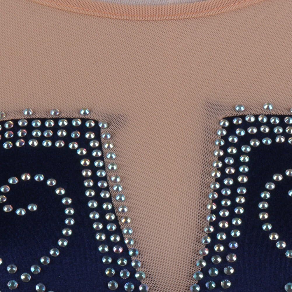 Women's Navy Blue Figure Skating Dresses
