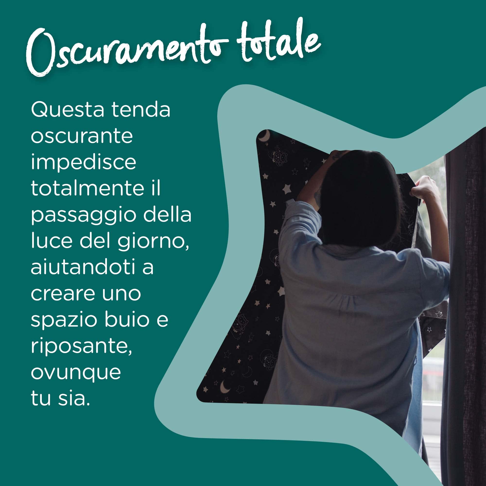 Tommee Tippee tenda oscurante portatile Sleeptight con ventose, regolabile e leggera, Large, 130 x 99 cm