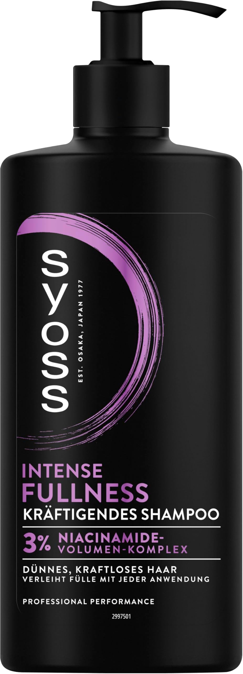 Syoss Shampoo for Full Hair 5 (440 ml): Volume Shampoo for Thin Hair with 5x Fuller Effect, Vegan Amino Complex Formula