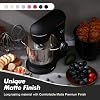 Kitchen in the box Stand Mixer, 4.5L+5L Two Bowls Food Mixer for Baking, 10 Speeds Electric Kitchen Appliance with Dough Hook, Whisk, Beater, 1300W Matte for Home Baking (Black)