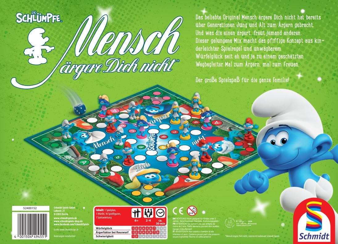 Mensch ärgere Dich nicht®, Die Schlümpfe: Familienspiel