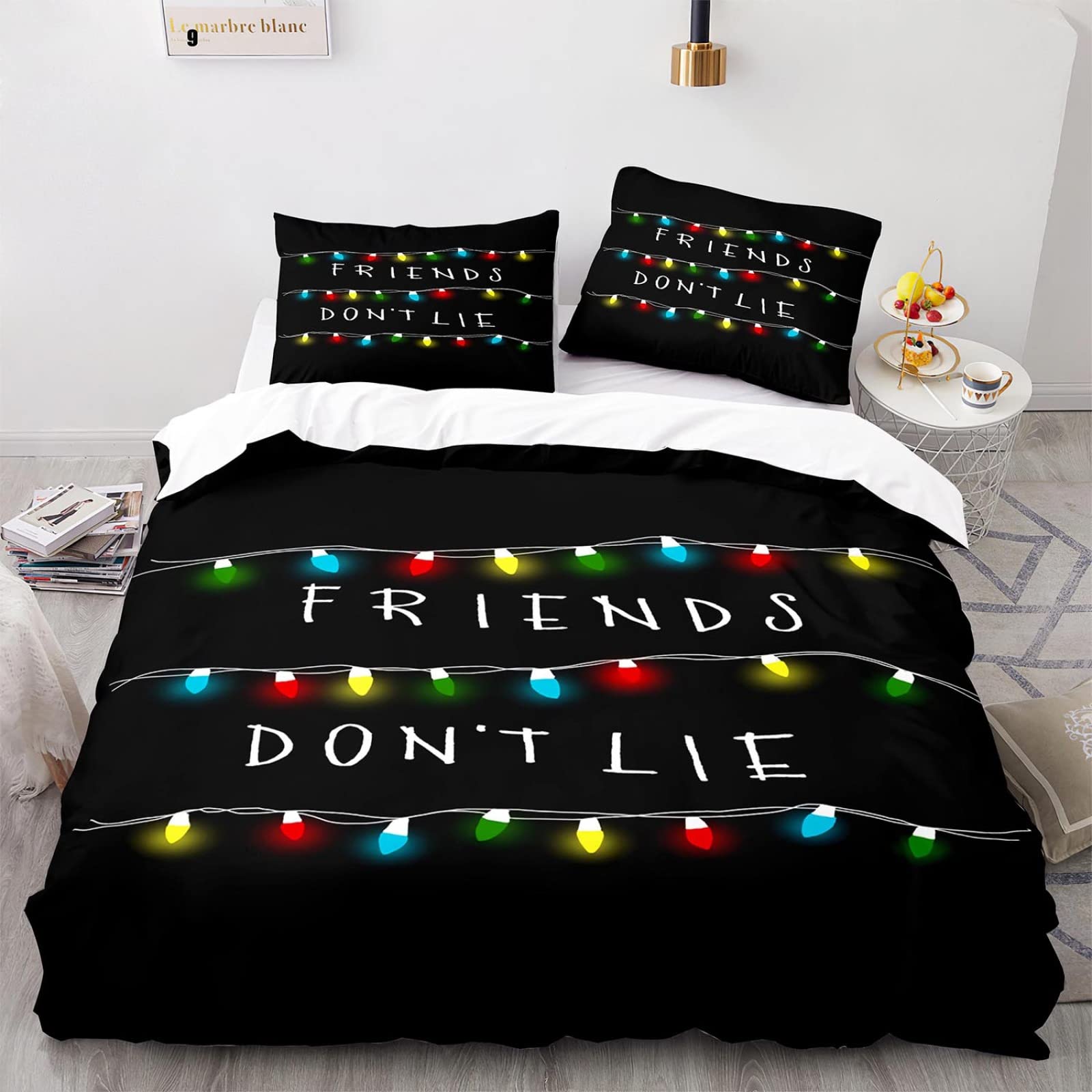 Ensemble de literie 140x200 microfibre douce au motif de film culte