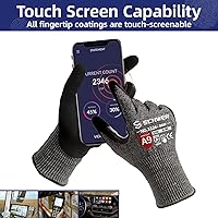 Vista 6 de Schwer ProGuard Highest Level Cut Resistant Work Gloves PR3326 for Extreme Protection，ANSI A9 Cut Gloves with Reinforced Thumb, Non Slip, Non PFAS